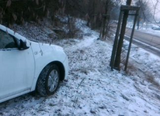 Opilý řidič projížděl parčíkem po schodišti, spletl si cestu