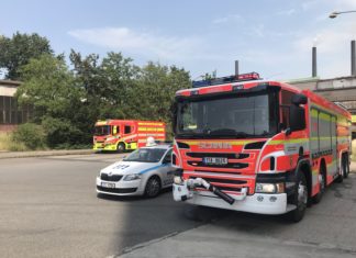 Únik vysokopecního plynu v areálu firmy Liberty Ostrava prověřil při cvičení složky integrovaného záchranného systému