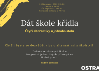 Pozvánka k cyklu Dát škole křídla