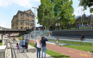 Ostrava pokračuje v úpravách nábřeží Ostravice.