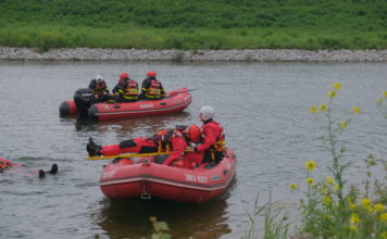 Vodní výcvik ostravských profesionálních hasičů i s mořským bobem